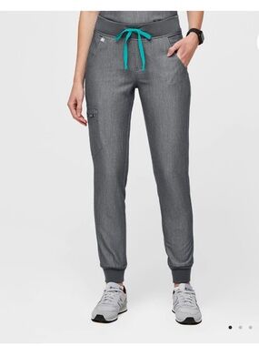 FIGS Zamora Jogger Scrub Pant Silver Size Large
